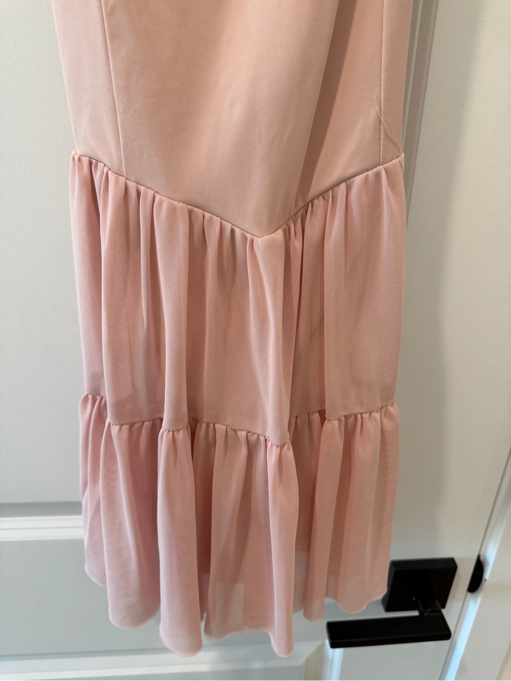 Amazon Pink Tiered Mini Dress - Picture 2 of 7